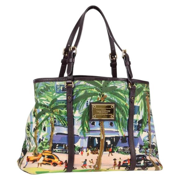 LOUIS VUITTON Eyeall Cabas PM Promenade Bag Canvas Purple M93771 - Picture 1 of 16